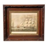 Maritime Print 0f Sailing Ships
