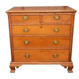 Walnut Chippendale Chest, ca 1800