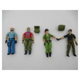 Vintage GI Joe Figure Lot Lady Jaye Flint Bazooka
