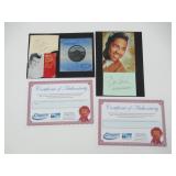 (2) Autographs Curtis Lee, Dee Clark w/CoA