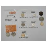 (11) Mixed US Coins Rare Token Unc Dollars