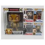 Funko Pop Figure Lot/Deadpool Star Trek GI Joe