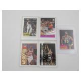 (5) Sharp Basketball Cards Hill Webber Stockton