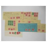 (15) 1920s Stock Transfer Stamps