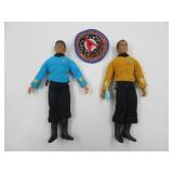 Vintage Star Trek 1974 Mego Figures Spock Kirk Lot
