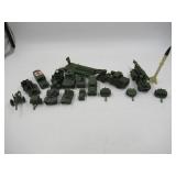 Assorted Dinky Toys Die-Cast Military Vehicles