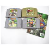 Nintendo 64 Video Game Lot Mario Kong Racing Zelda