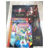 DC Comics Super Hero Wall Art Lot with Signature