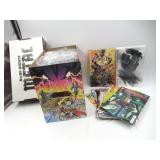 Superman + Related Comic Lot w/Art Box