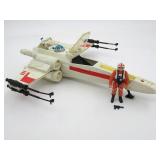 Star Wars Vintage X-Wing Fighter + Luke Figure