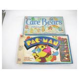 Vintage Care Bears + Pac-Man Board Games