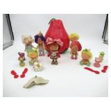 Strawberry Shortcake Vintage Doll Lot w/Case
