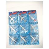 Ertl Jet Tran Die-Cast Airplane Lot of (9) 1988-90