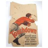 Touchdown Antique Original Window Card 1931