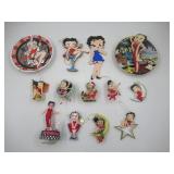 Betty Boop Ornament and Plate Collectibles Lot