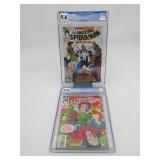 Amazing Spider-Man #374+387 CGC graded Comics