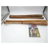 Brooks Robinson Signed Bat + 3 Louisville Bats
