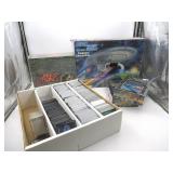 Star Trek Playmates Enterprise + Sealed Card Games
