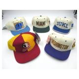 Vintage 90s College Hat Lot Duke Miami UCLA +