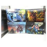 Marvel Lot of (4) Short Comic Art Storage Boxes