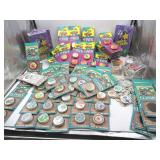 Large Sealed 90s POGs Lot Disney Looney Tunes