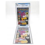 Simpsons Comics and Stories #1 (x2) CGC Graded Lot