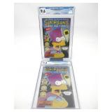 Simpsons Comics and Stories #1 (x2) CGC Graded Lot