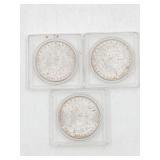 Group of (3) US Morgan Silver Dollars 1904O