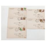 (5) US Postal Covers 1931 Oakland CA
