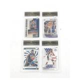 Group of (4) High Graded Basketball Cards Ewing
