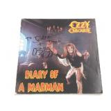 Ozzy Osbourne Signed Diary Madman LP Jacket