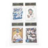 Group of (4) High Graded Baseball Cards Verlander