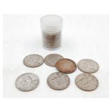 Full Roll of (20) US Silver Half Dollars Pre-1964
