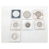 Group of (7) Canadian Silver Coins 1943-1993