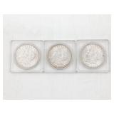 Group of (3) US Morgan Silver Dollars 1904O