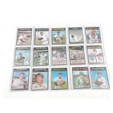 Group of (15) 1971 Topps Baseball Cards with Keys