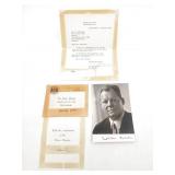 Political Autographs: Wilson, Meir, Brandt