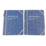Two Incomplete US Lincoln Head Cent Books