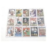 Group of (15) Better Football Cards Moss Favre