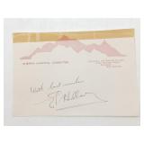 Sir Edmund Hillary Signed Letterhead