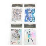 Group of (4) High Graded Baseball Cards Clint Fraz
