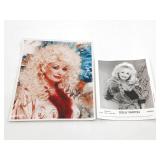 Two Dolly Parton Signed Photos