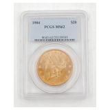 1904 US $20 Gold PCGS MS62