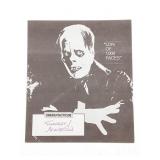 Forrest J. Ackerman Signed Insert Card