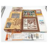 Assorted HO-Scale Vintage Building Kits Atlas