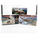 Allied WW2 Aircraft Model Kits Sealed Tamiya