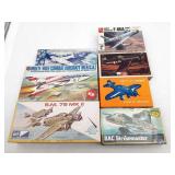 1960s to 80s Military Planes/Jets Model Kits Lot