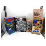 Retro Robots Electronic Wind Up Tin NIB