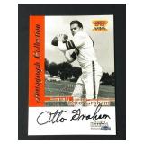 Otto Graham Autographed Football Card