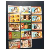 1960 Topps Baseball Card Lot Aaron/Mathews/More